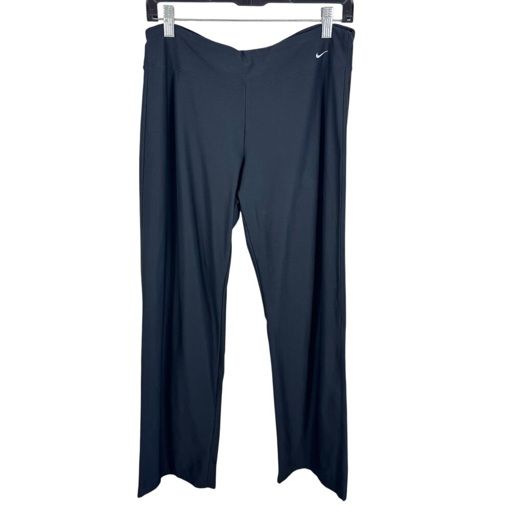 Nike Dri-Fit Black Boot Cut Mid Rise Pull On‎ Stretchy Athletic Leggings Size M